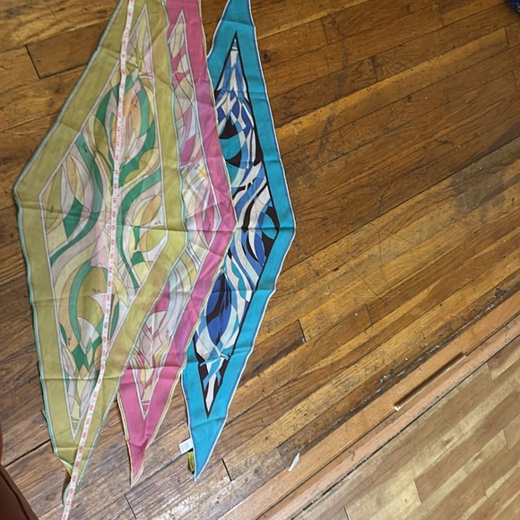 EMILIO PUCCI VINTAGE 60s NECKERCHIEF Emilio Pucci rare Scarf -Abstrac…